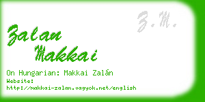zalan makkai business card